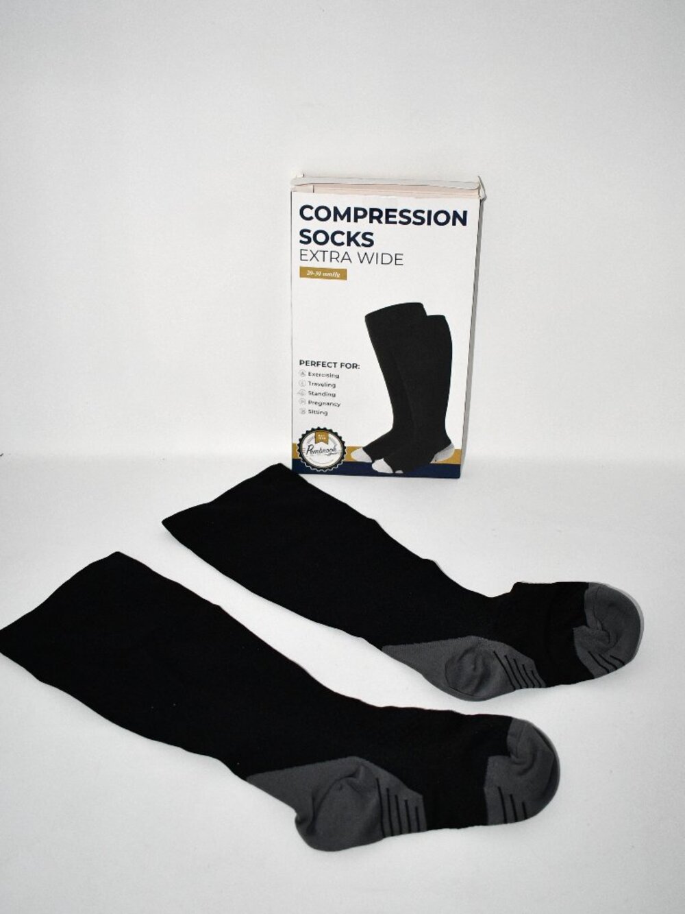 Doctor’s Select Wide Calf Compression Socks, 20-30 mmHg, 3XL, 1 Pairs, NWT
